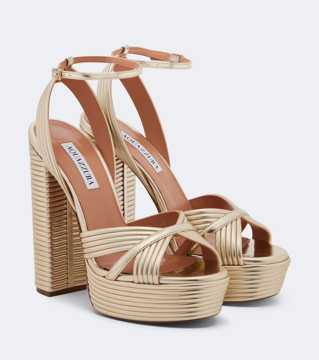 Aquazzura - Sundance leather platform sandals