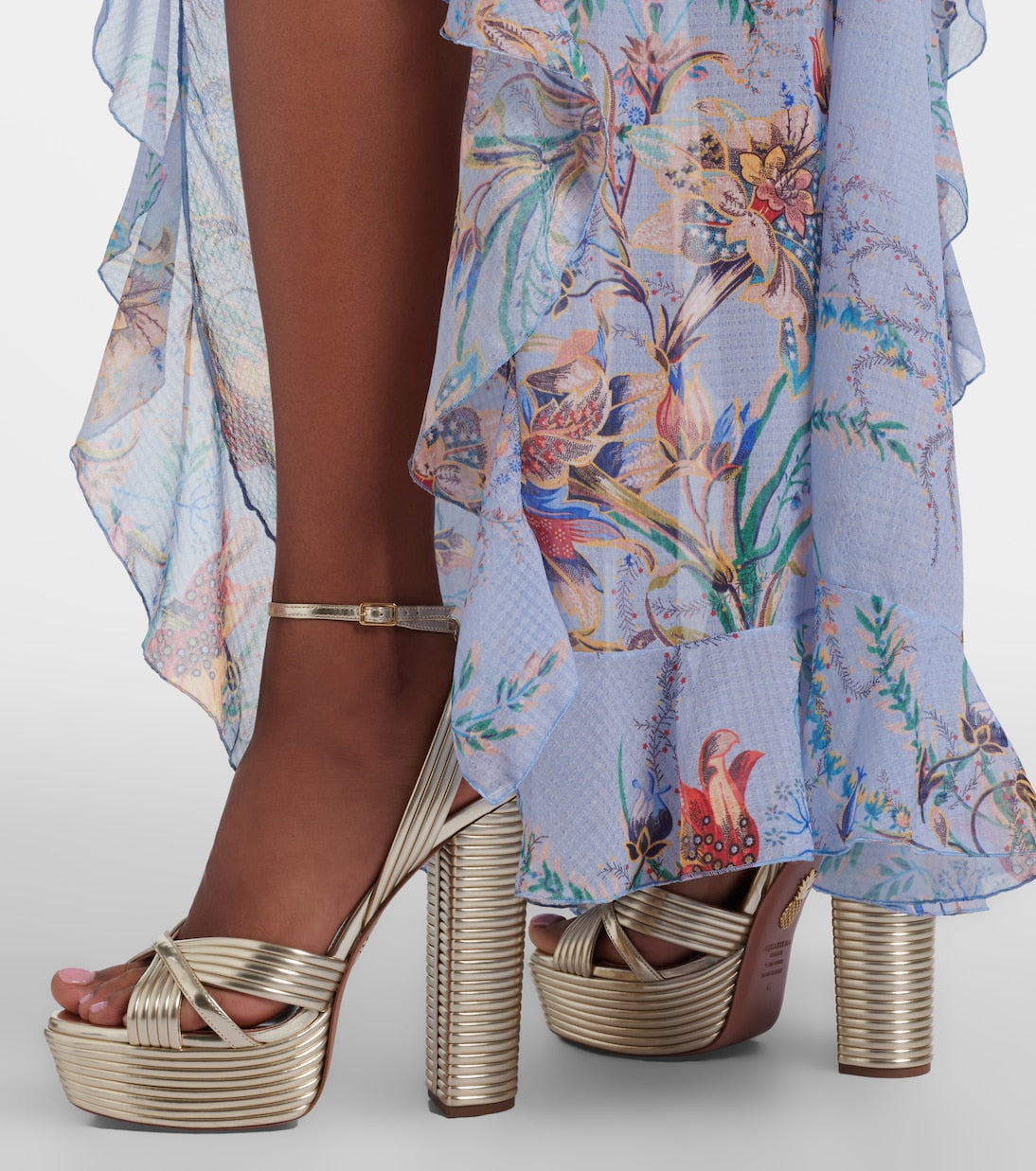 Aquazzura - Sundance leather platform sandals