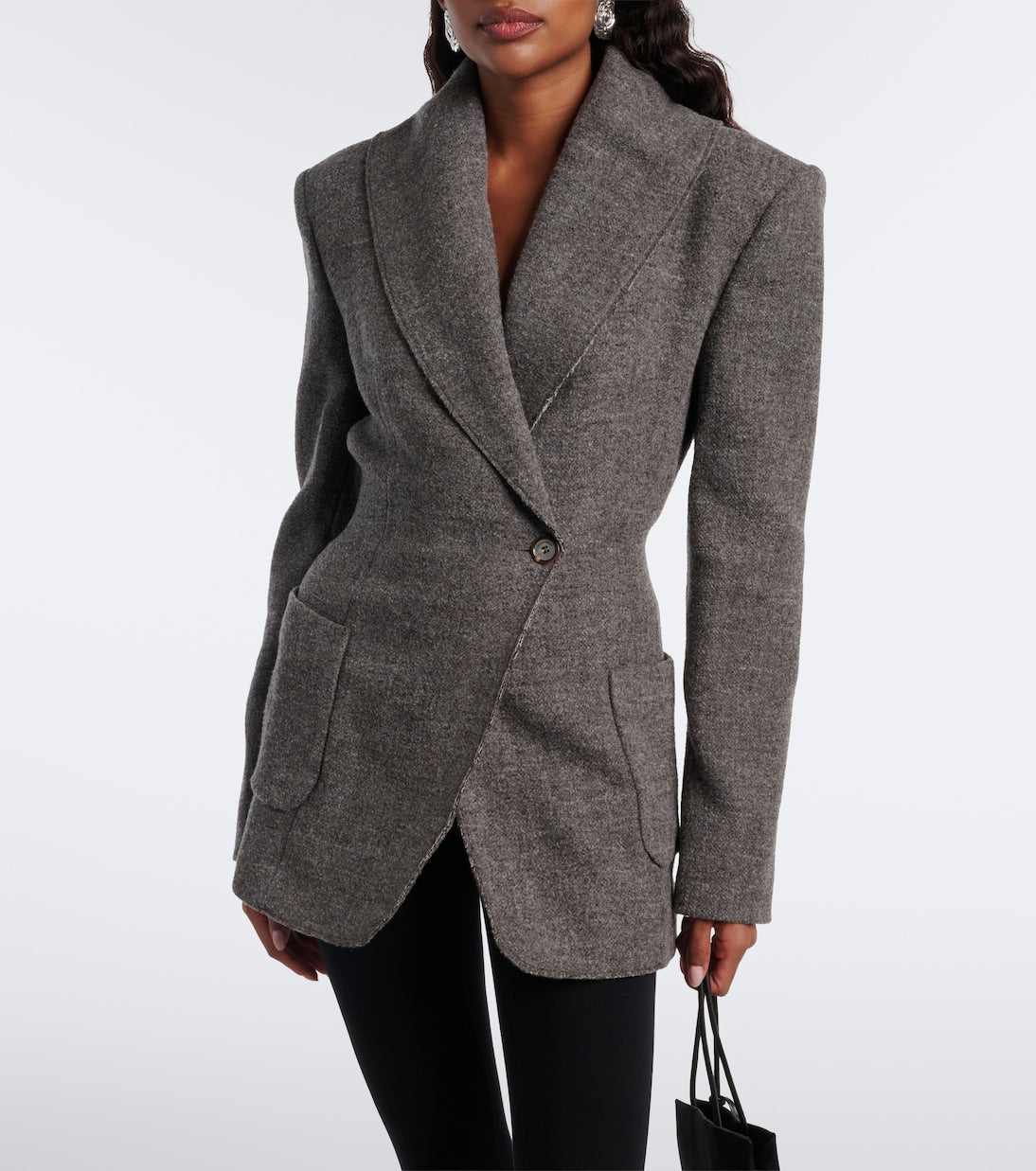 Magda Butrym - Double-breasted wool and cashmere-blend blazer