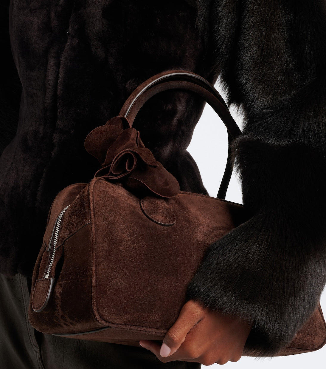 Magda Butrym - Peplum shearling jacket