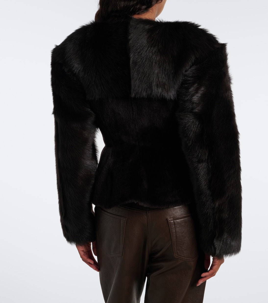 Magda Butrym - Peplum shearling jacket