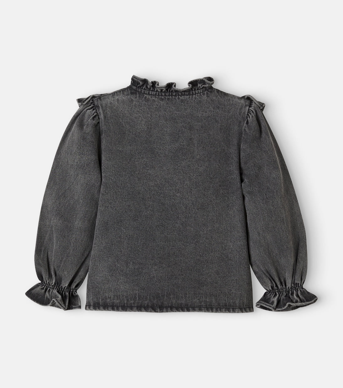 C'era Una Volta - Roby ruffled denim shirt