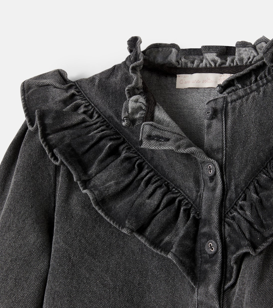 C'era Una Volta - Roby ruffled denim shirt