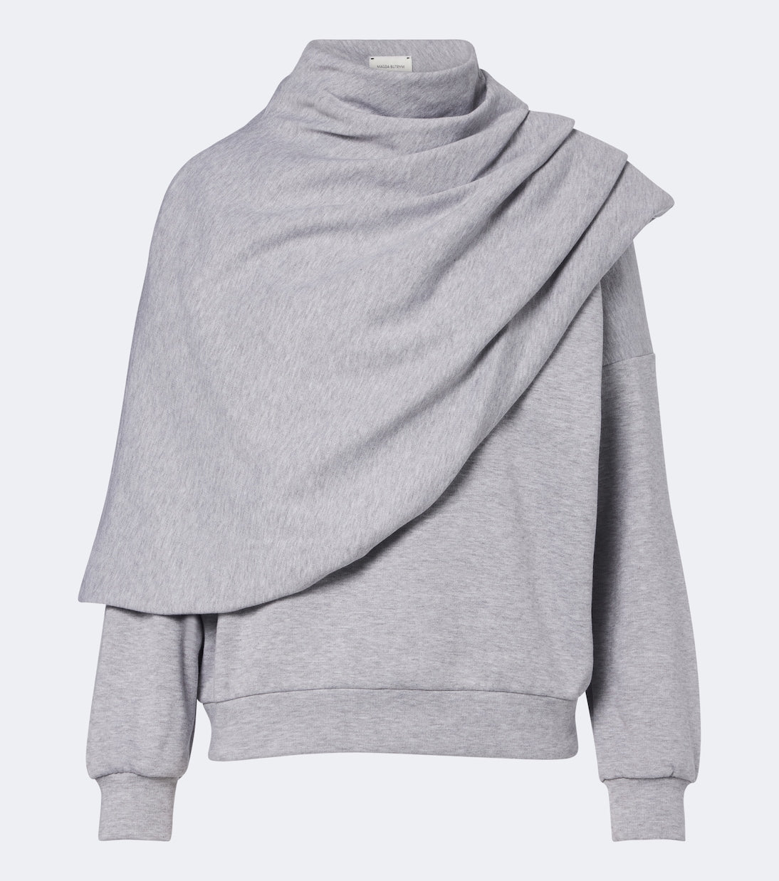 Magda Butrym - Draped cotton-blend jersey sweatshirt