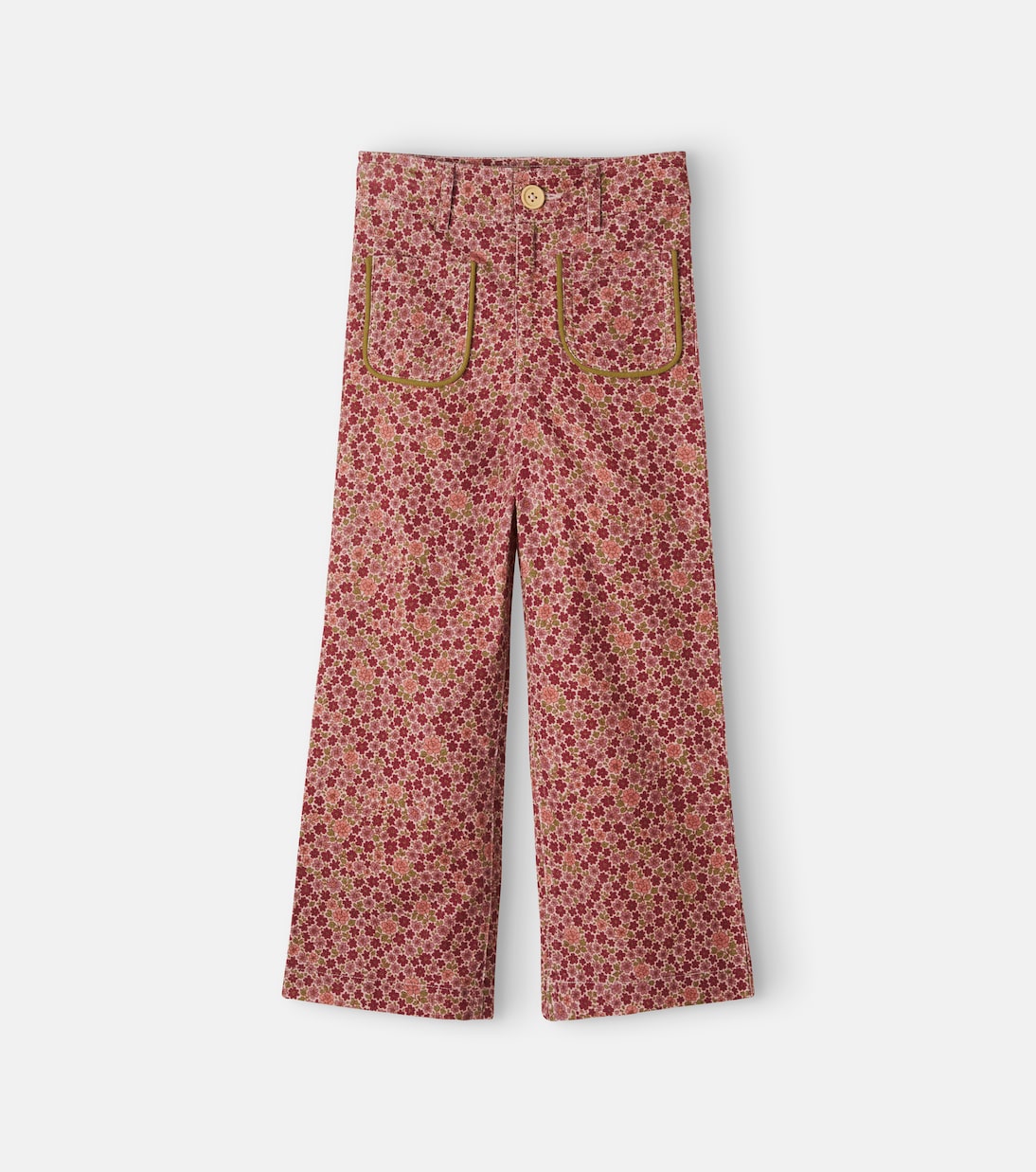 C'era Una Volta - Serena floral cotton corduroy pants