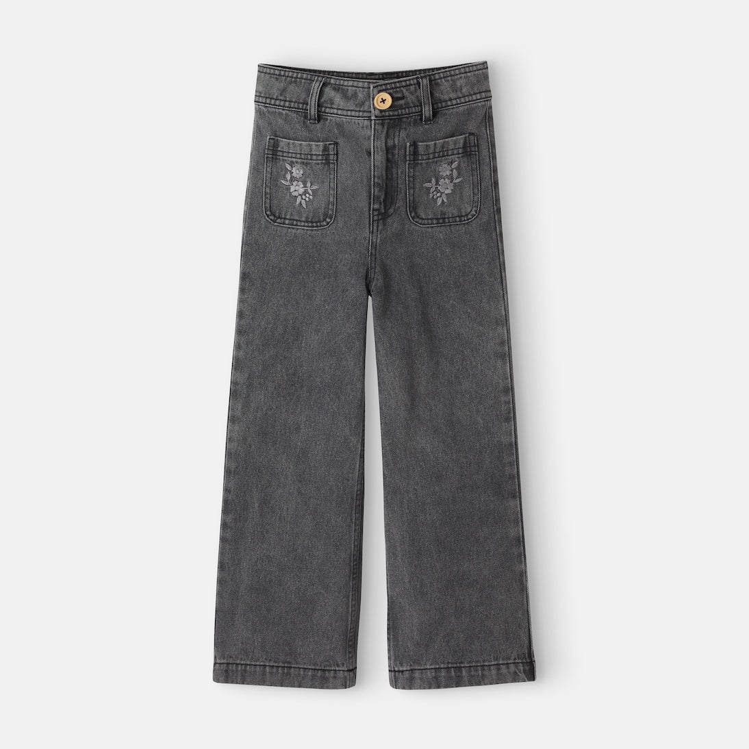 C'era Una Volta - Serena embroidered floral jeans