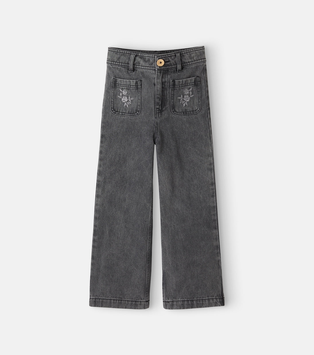 C'era Una Volta - Serena embroidered floral jeans