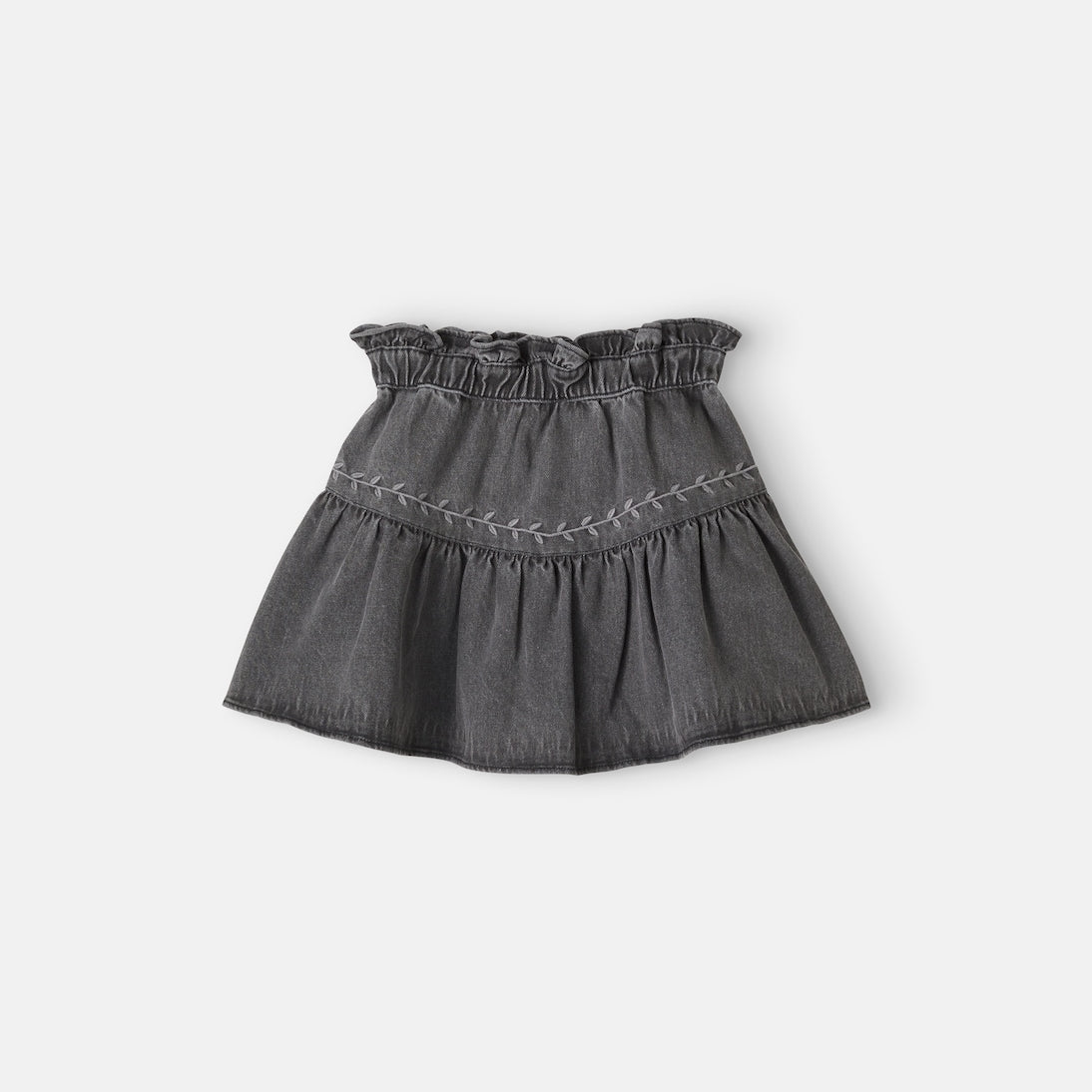 C'era Una Volta - Luisella embroidered denim skirt