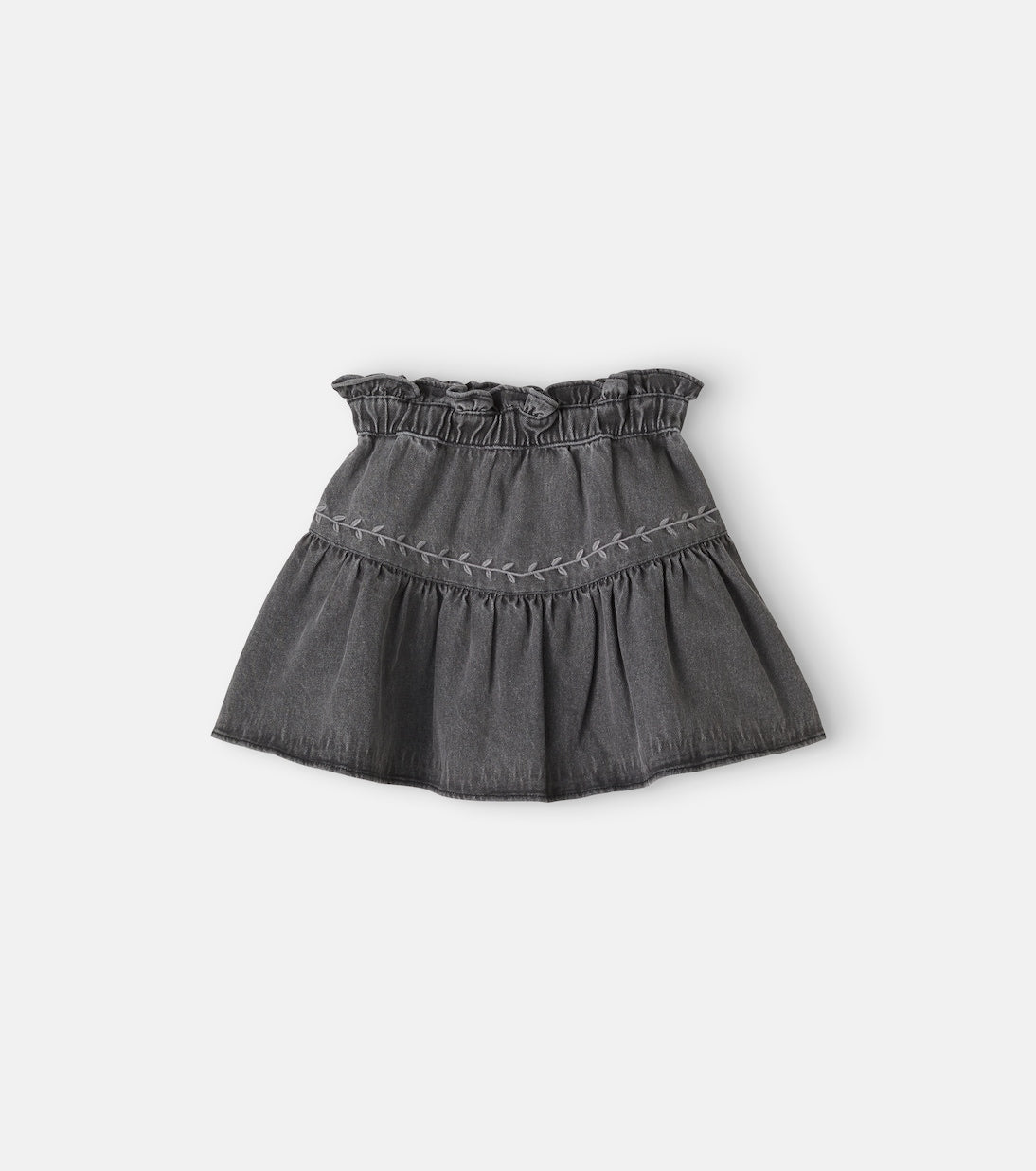 C'era Una Volta - Luisella embroidered denim skirt
