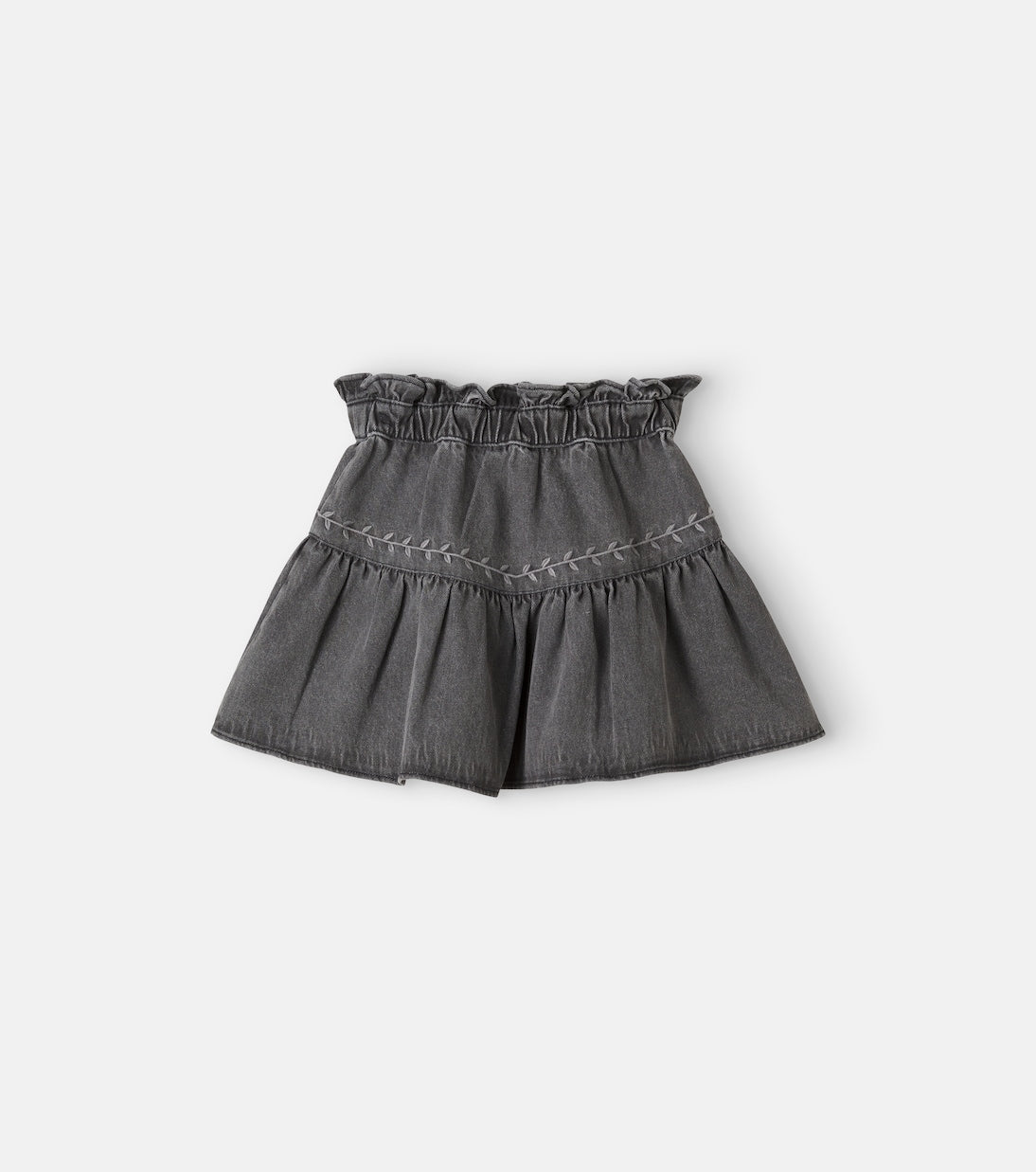 C'era Una Volta - Luisella embroidered denim skirt