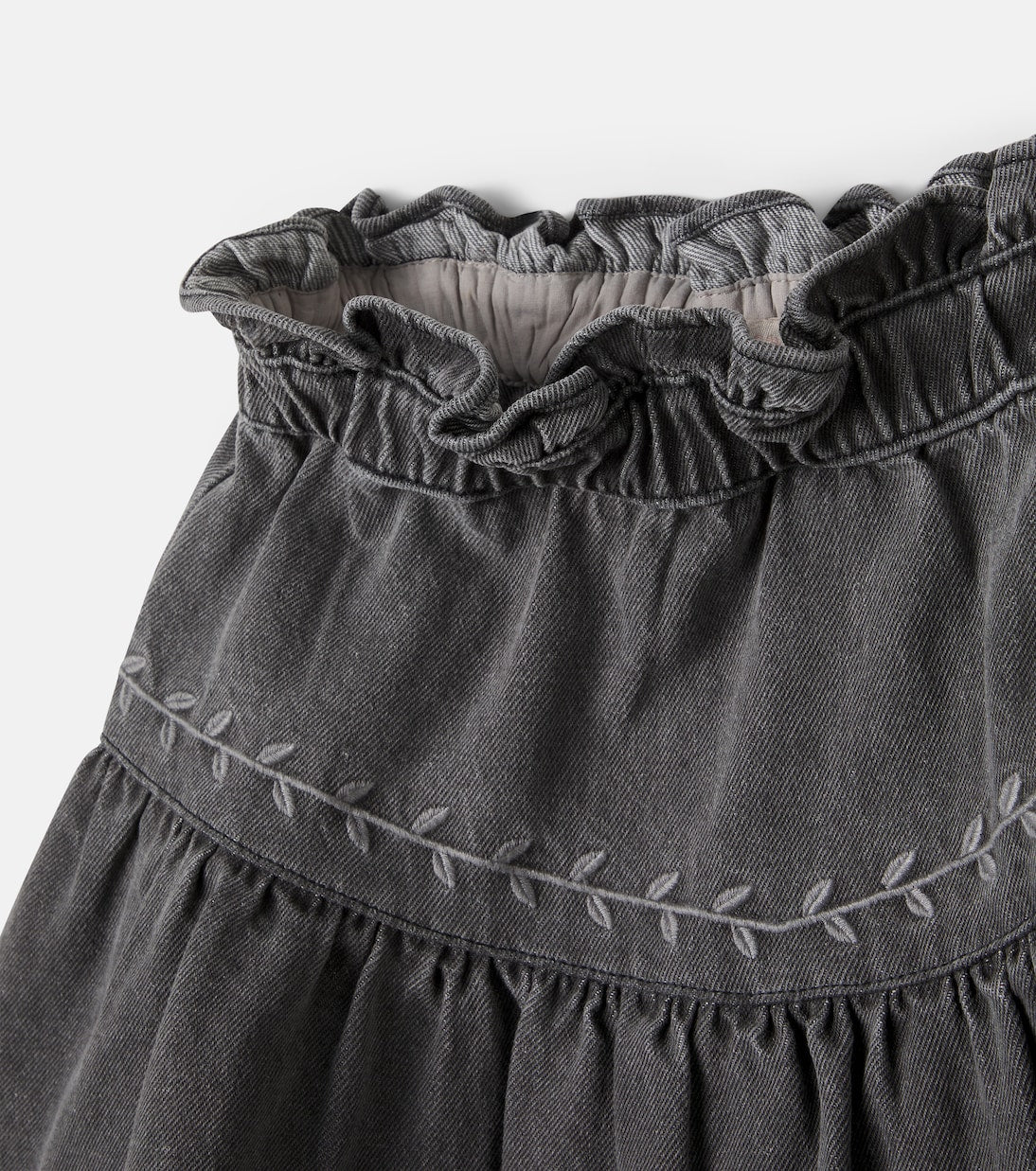 C'era Una Volta - Luisella embroidered denim skirt