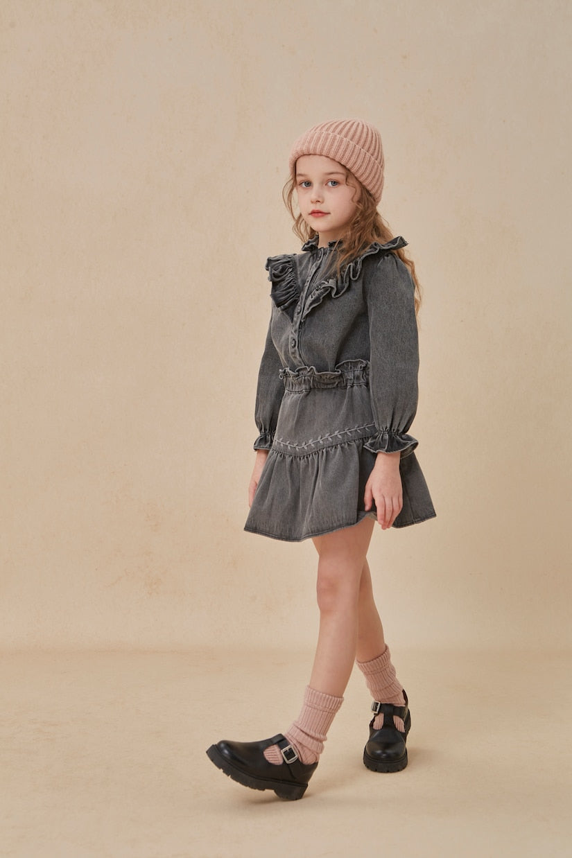 C'era Una Volta - Luisella embroidered denim skirt