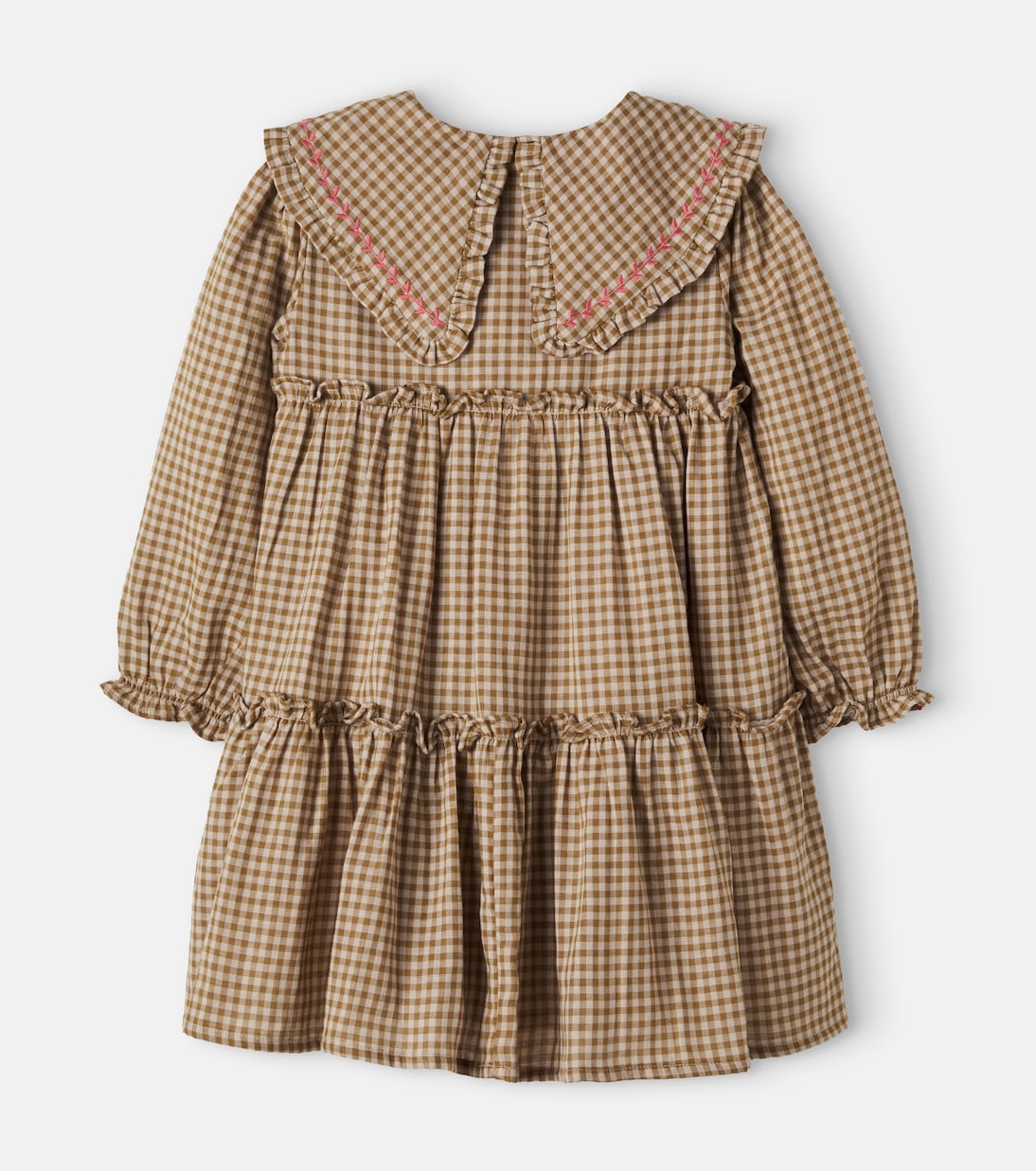C'era Una Volta - Viola checked cotton dress
