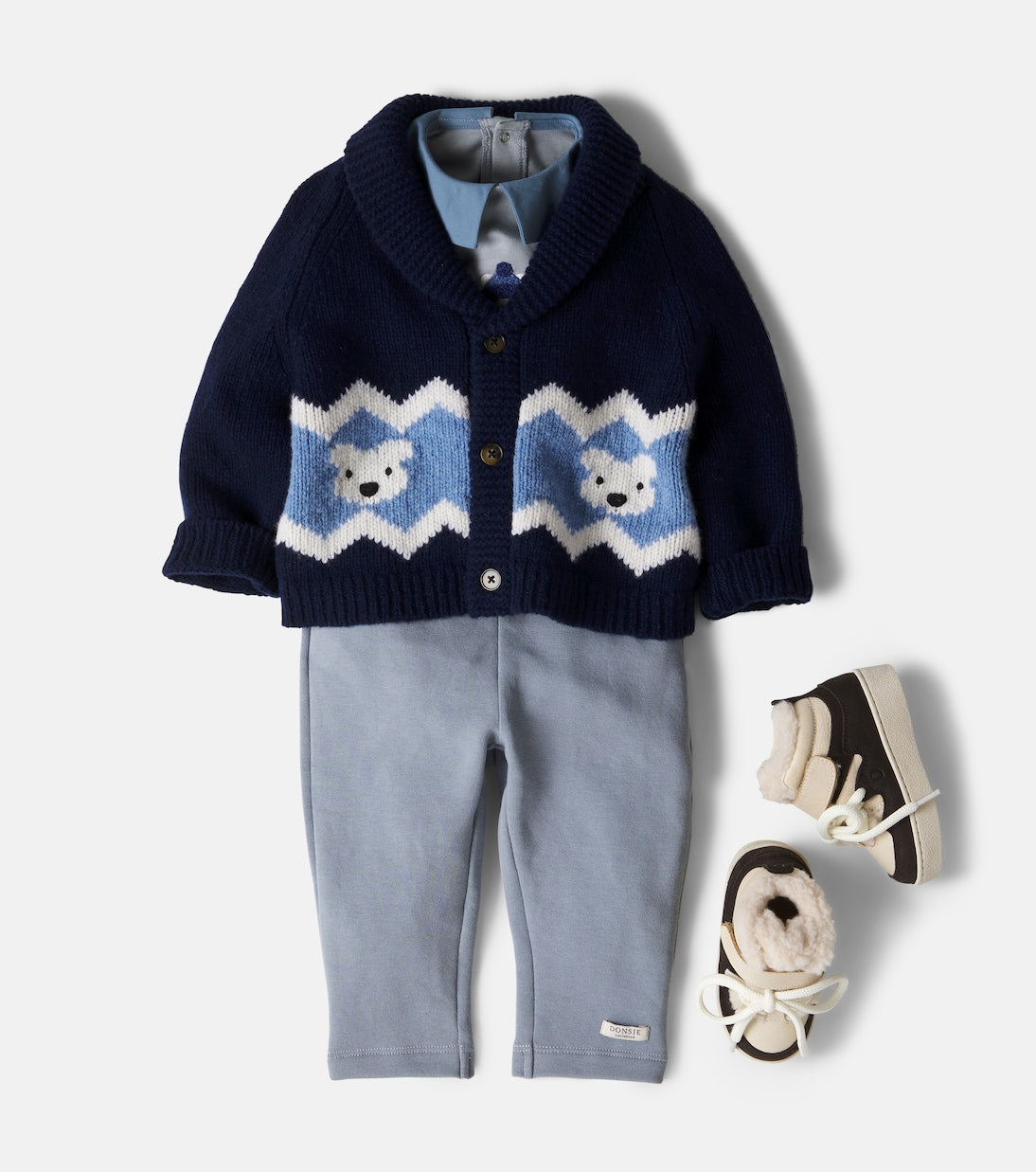 Donsje - Baby Kwinten wool cardigan