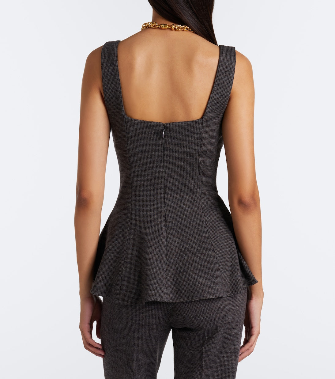 Ralph Lauren Collection - Peplum wool jersey top