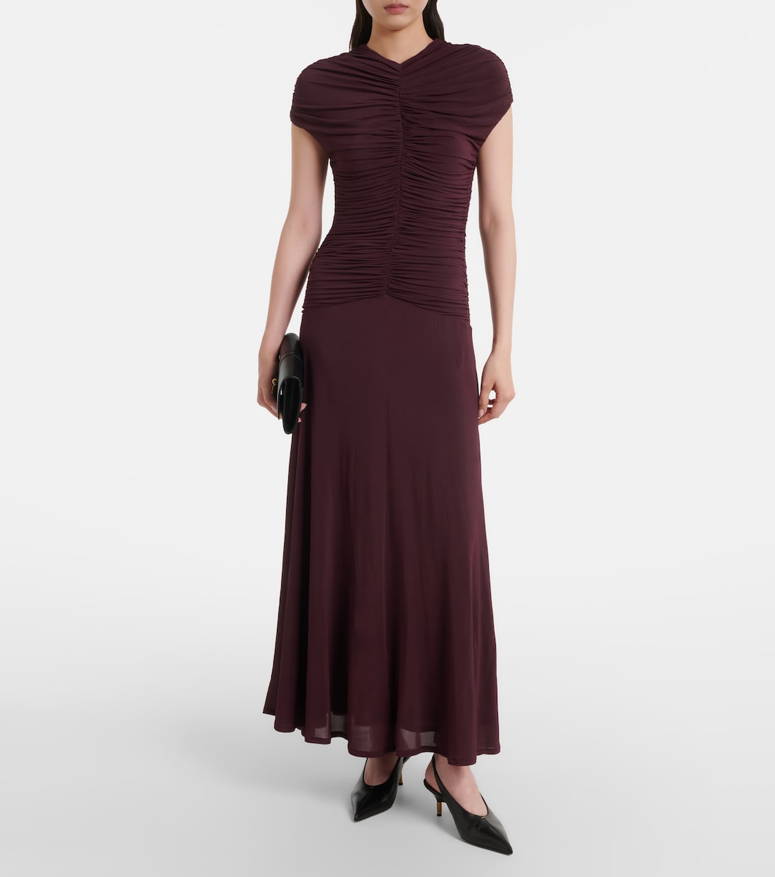 Tove - Avita ruched jersey maxi dress