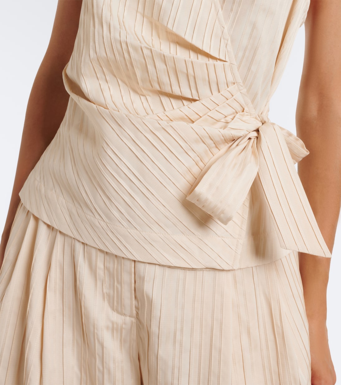 Simkhai - Bria striped halterneck top