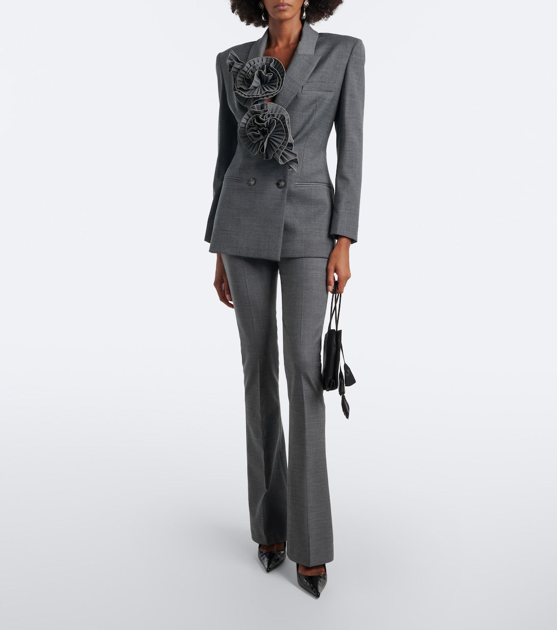 Blumarine - Floral-appliqué blazer