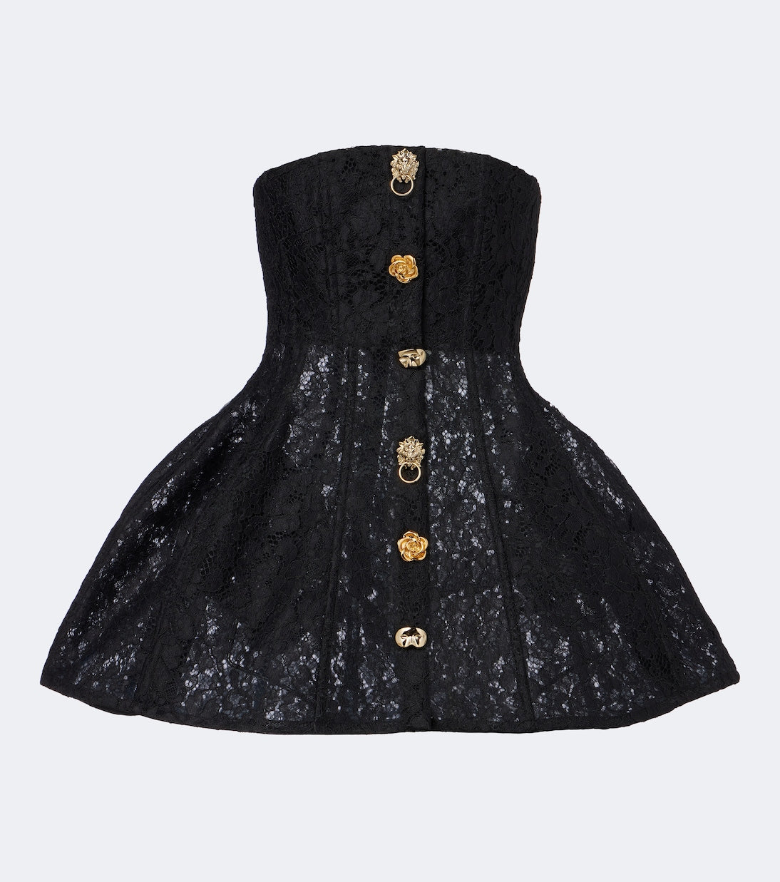 Blumarine - Embellished lace bustier dress