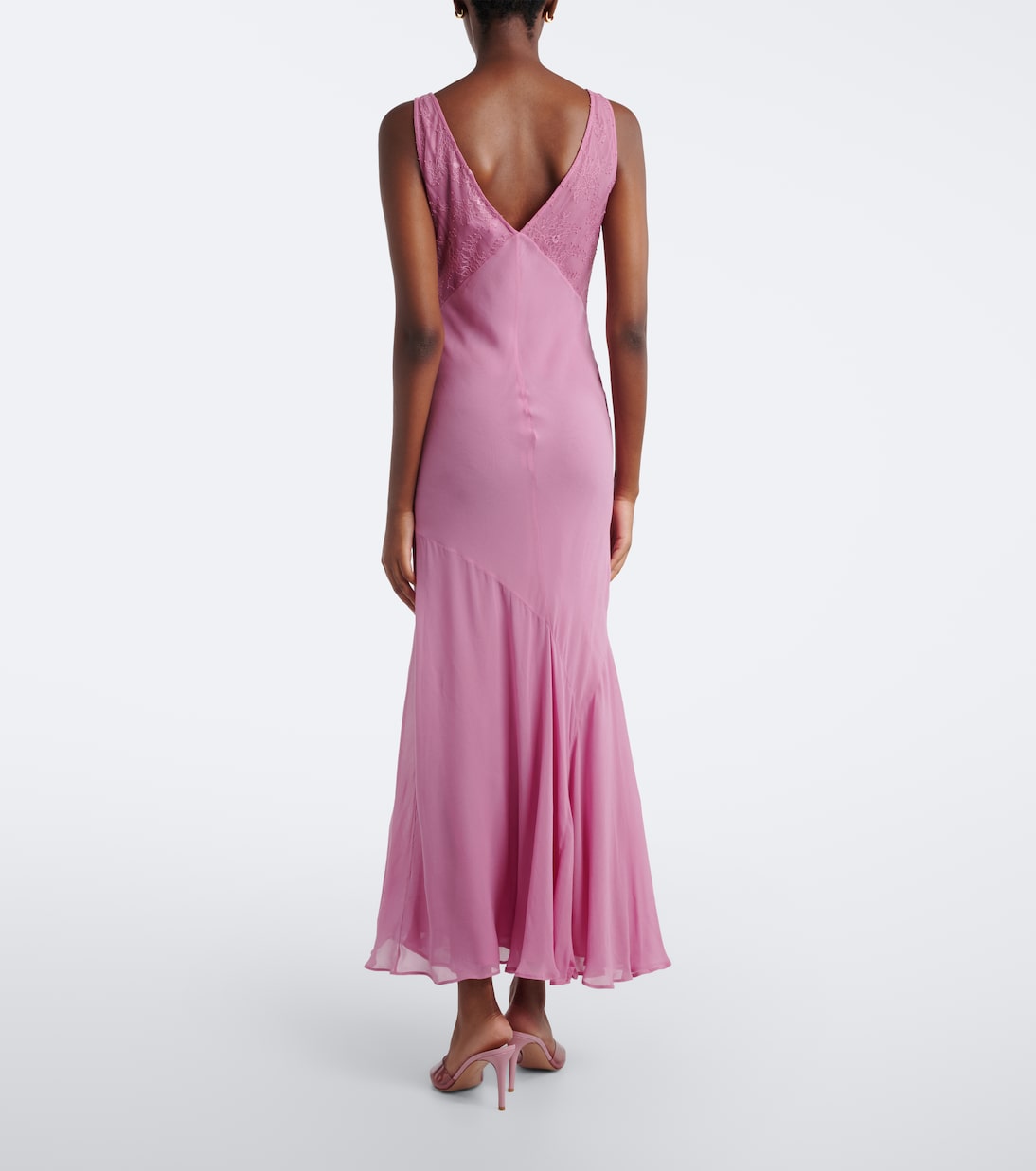 Blumarine - Floral sequined midi dress