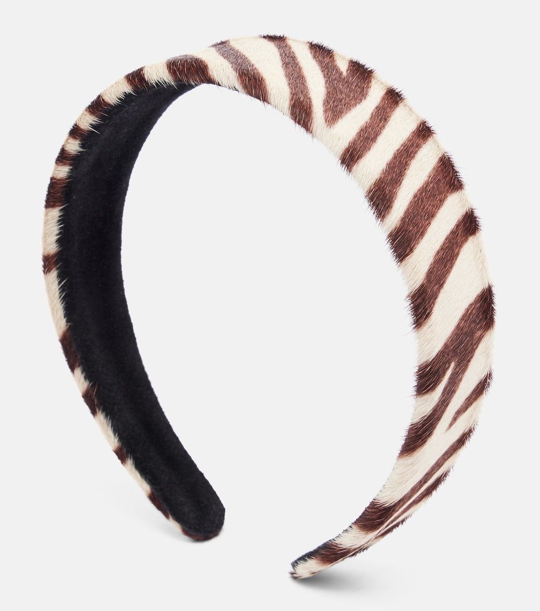 Jennifer Behr - Cruz zebra-print calf hair headband