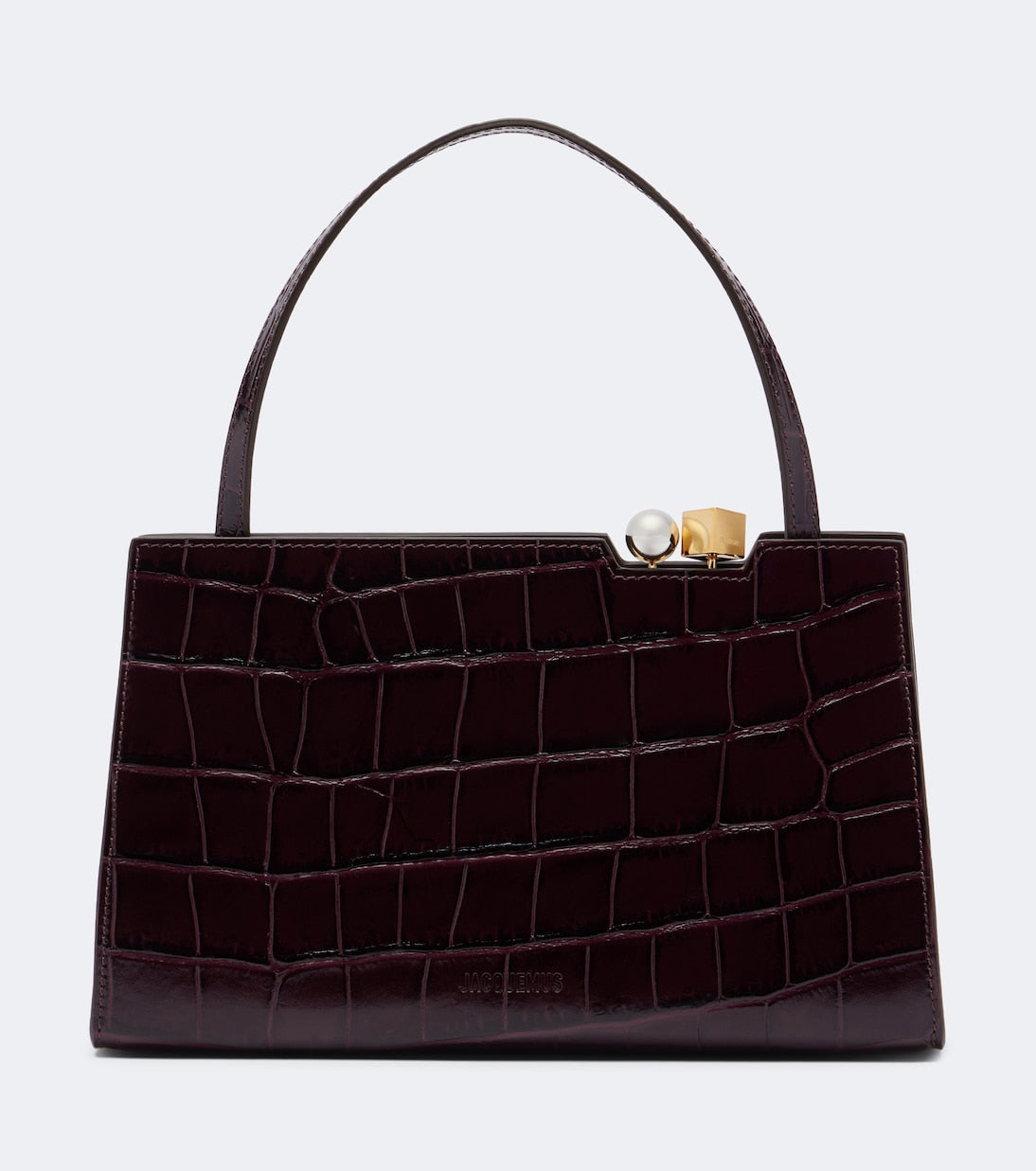 Jacquemus - Salon croc-effect leather shoulder bag