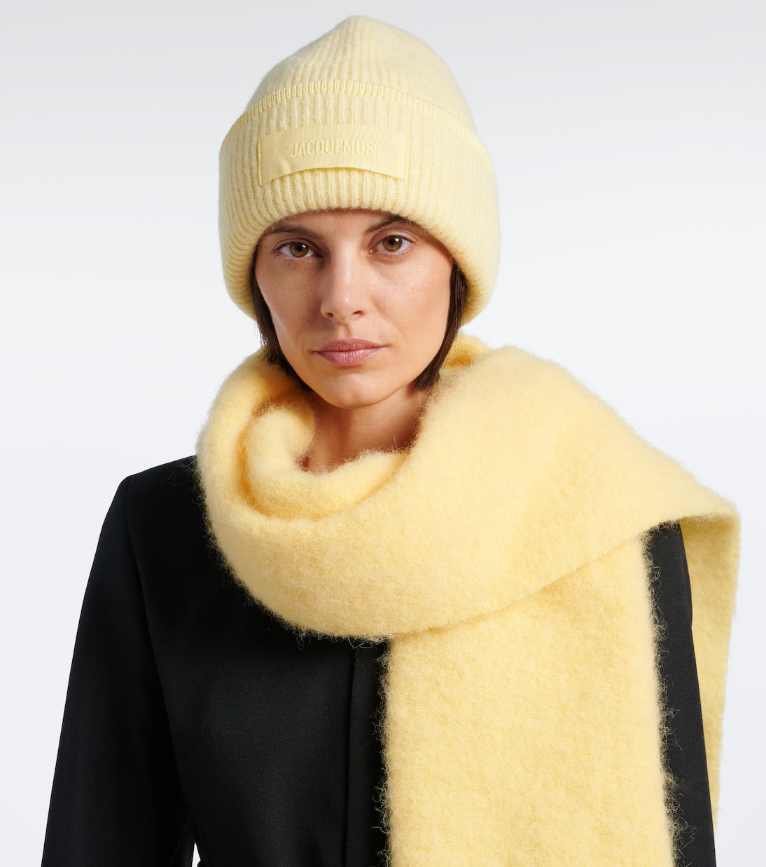 Jacquemus - Logo alpaca and wool-blend beanie