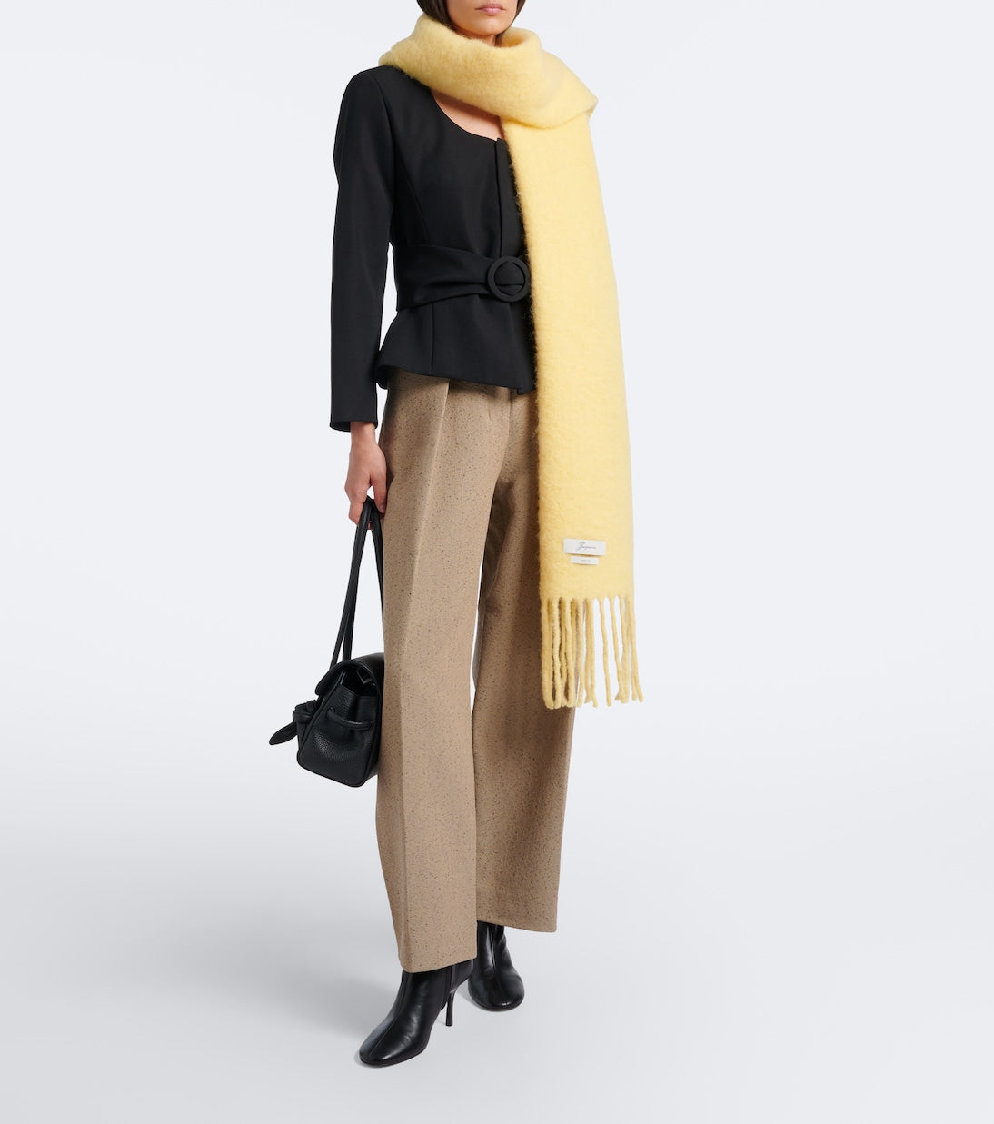 Jacquemus - Carro alpaca, mohair, and wool-blend scarf