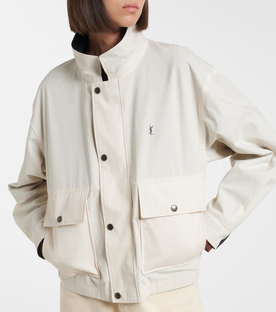 Saint Laurent - Reversible cotton blouson jacket