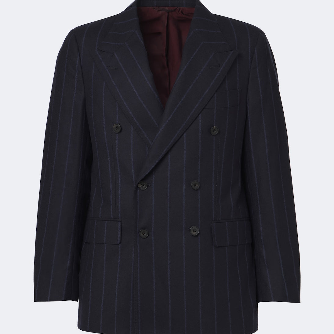 Rubinacci - Chalk stripe virgin wool blazer