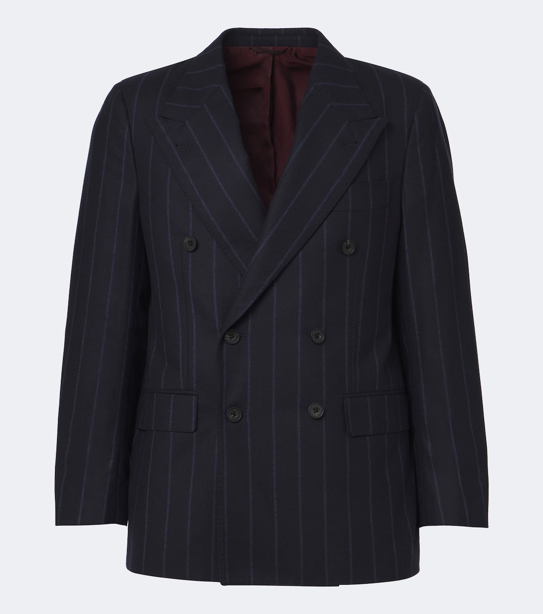 Rubinacci - Chalk stripe virgin wool blazer