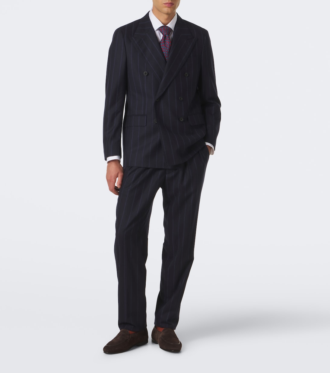 Rubinacci - Chalk stripe virgin wool blazer