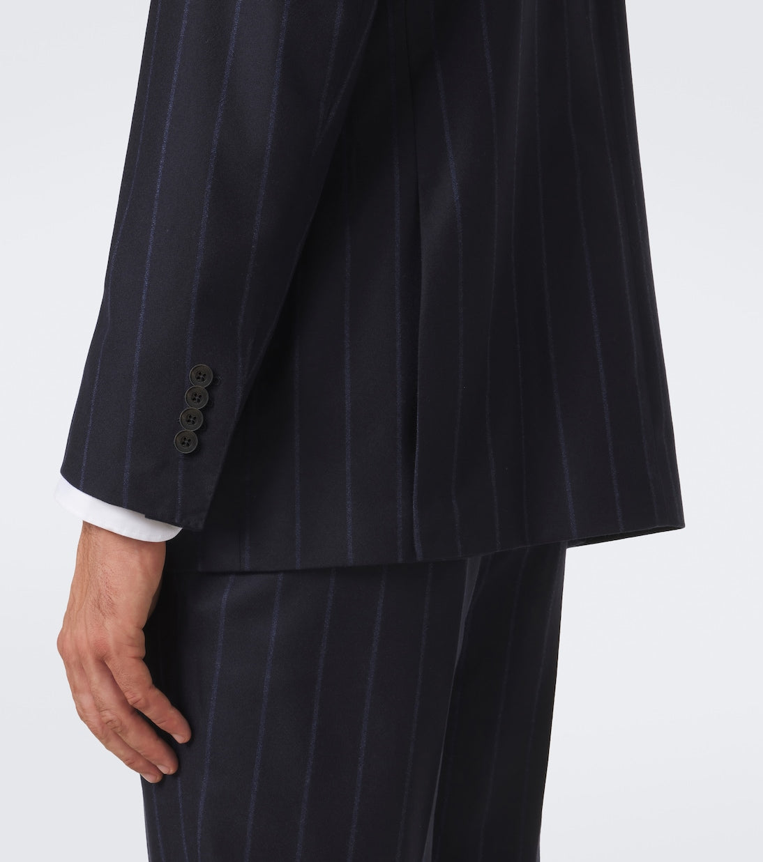 Rubinacci - Chalk stripe virgin wool blazer
