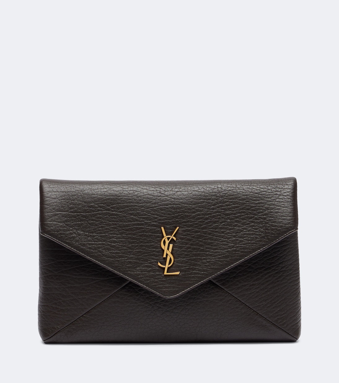 Saint Laurent - Cassandre Large leather clutch