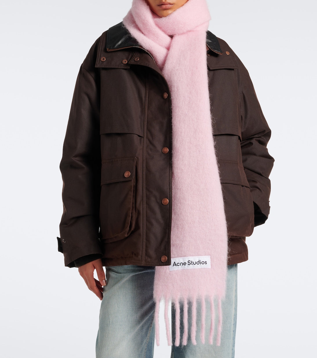 Acne Studios - Fringed alpaca, wool, and mohair-blend scarf