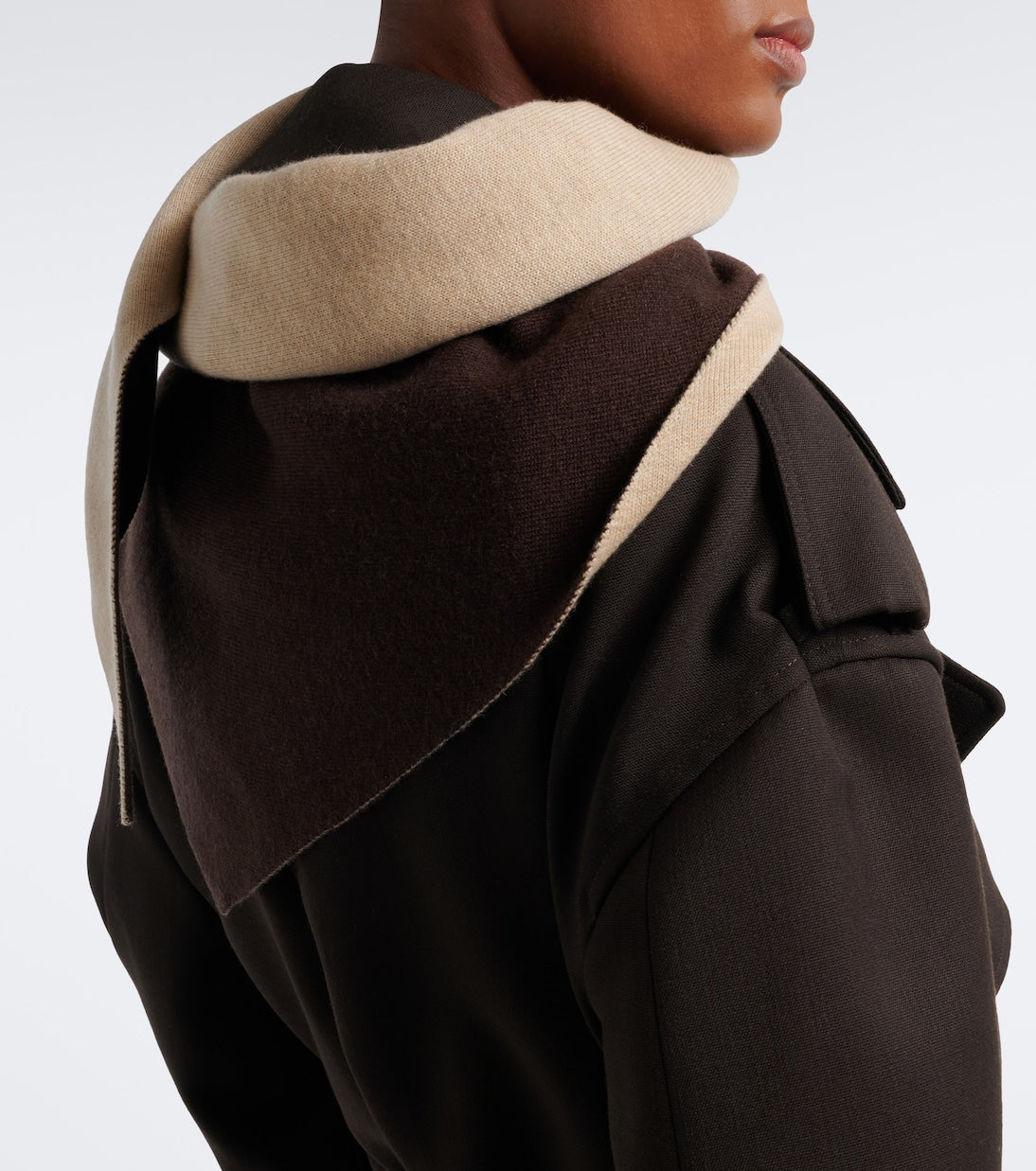 The Frankie Shop - Nella reversible wool-blend scarf