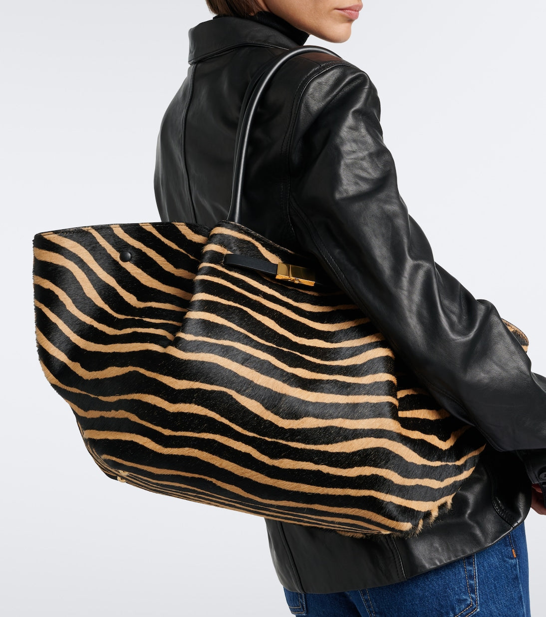 DeMellier - New York Medium calf hair tote bag
