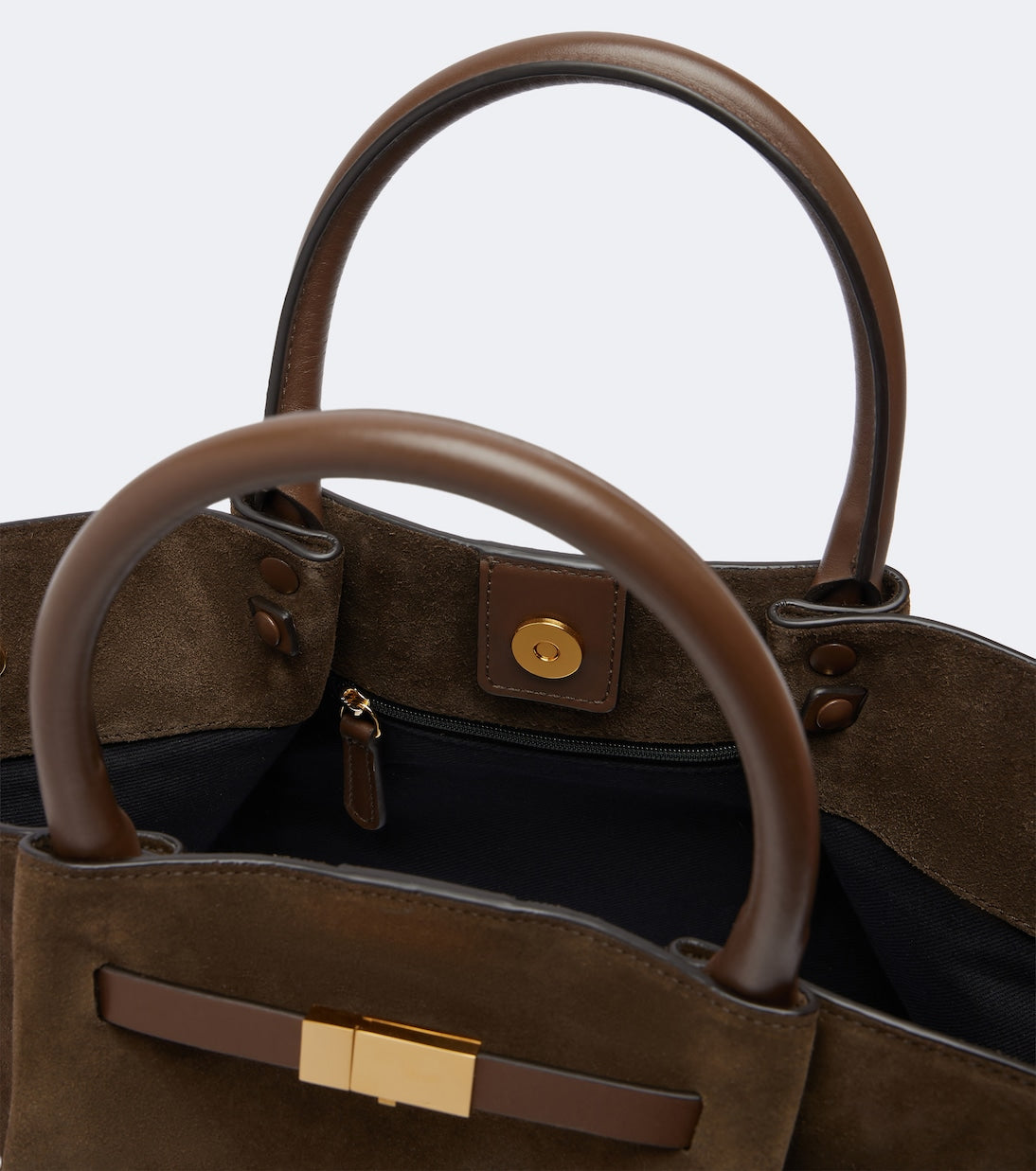 DeMellier - New York Midi suede top-handle bag