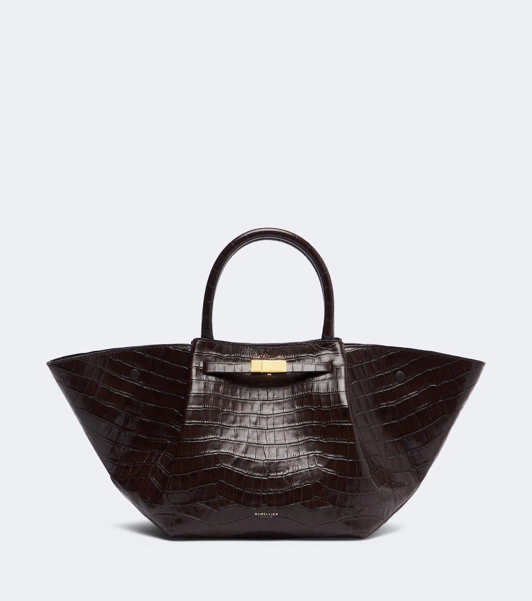 DeMellier - New York Midi croc-effect leather top-handle bag