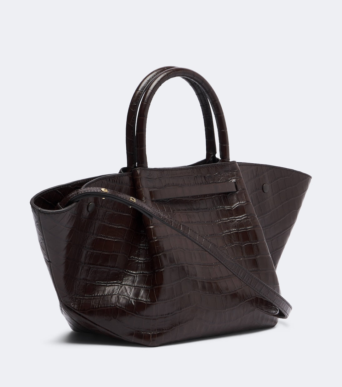 DeMellier - New York Midi croc-effect leather top-handle bag