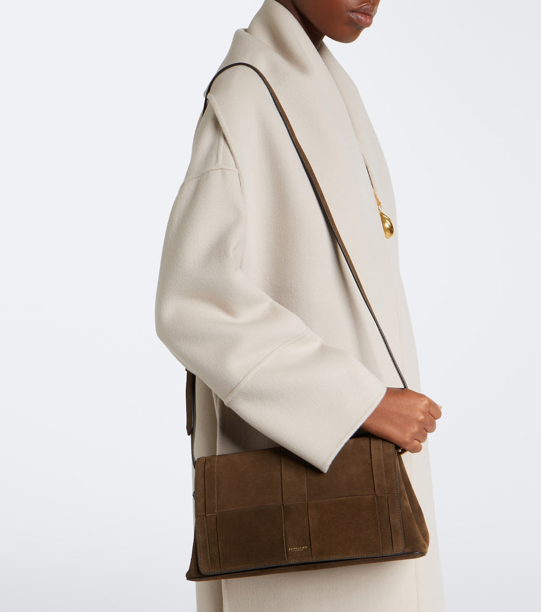 DeMellier - Florence Small suede shoulder bag
