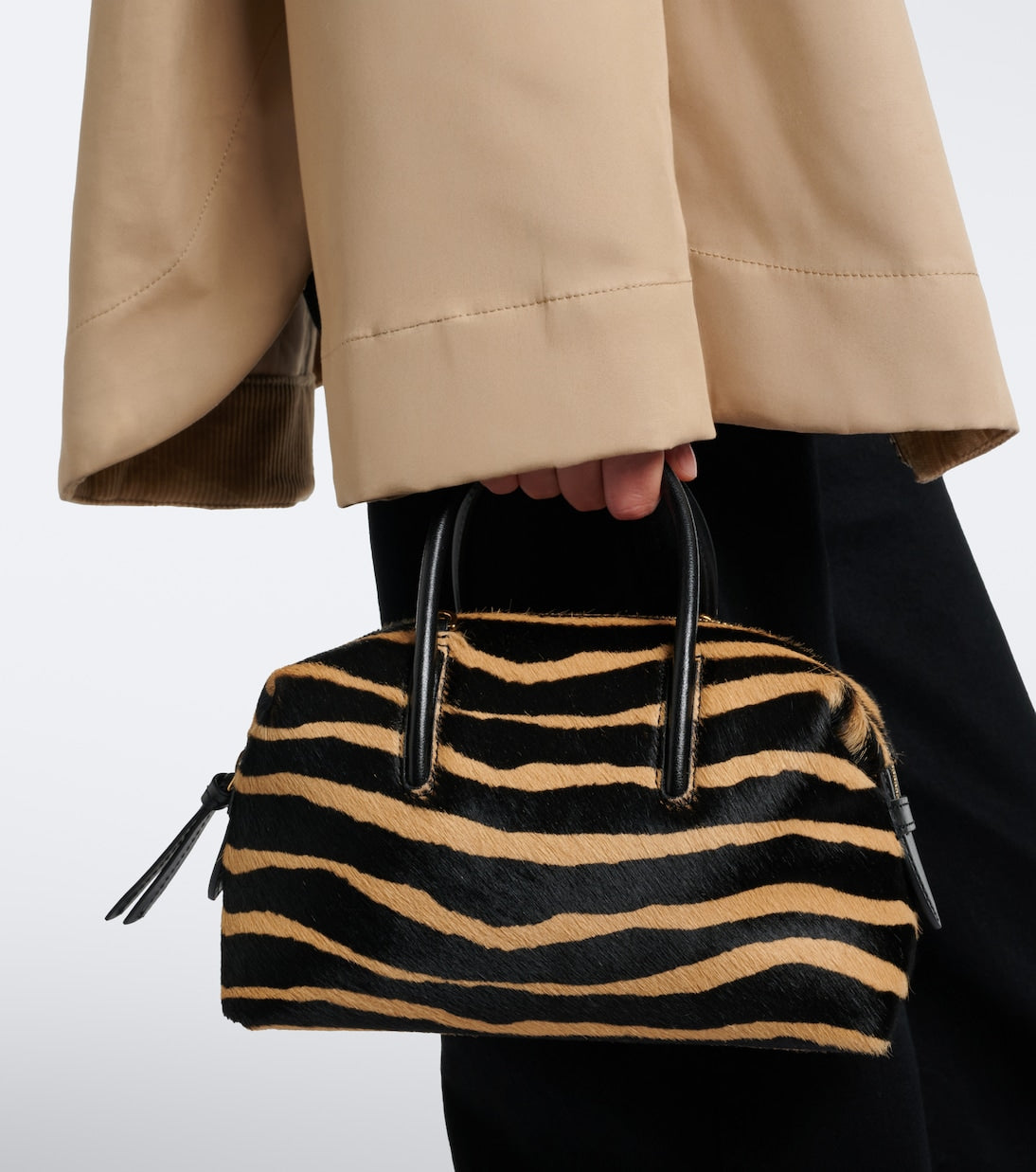 DeMellier - Stockholm Small calf hair top-handle bag
