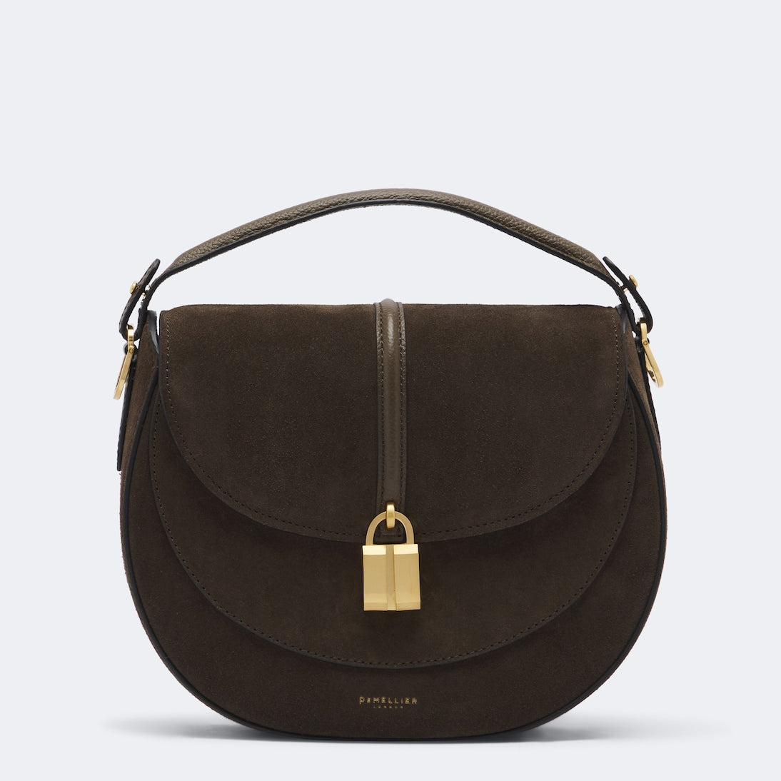 DeMellier - Siena Saddle Small suede shoulder bag