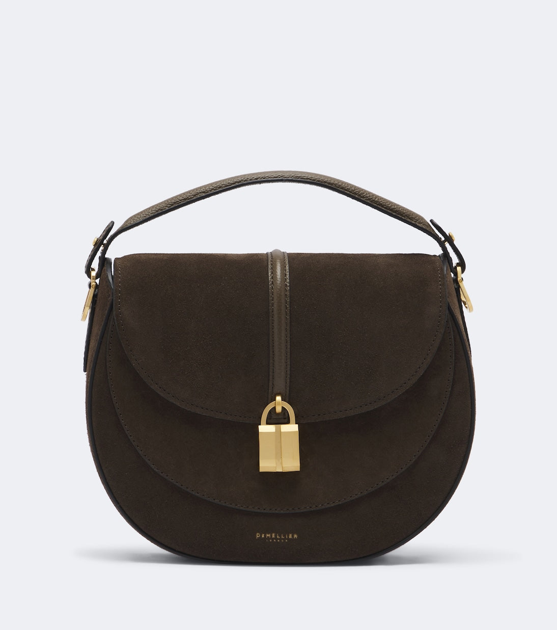 DeMellier - Siena Saddle Small suede shoulder bag