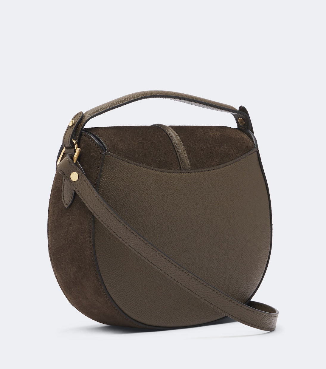 DeMellier - Siena Saddle Small suede shoulder bag