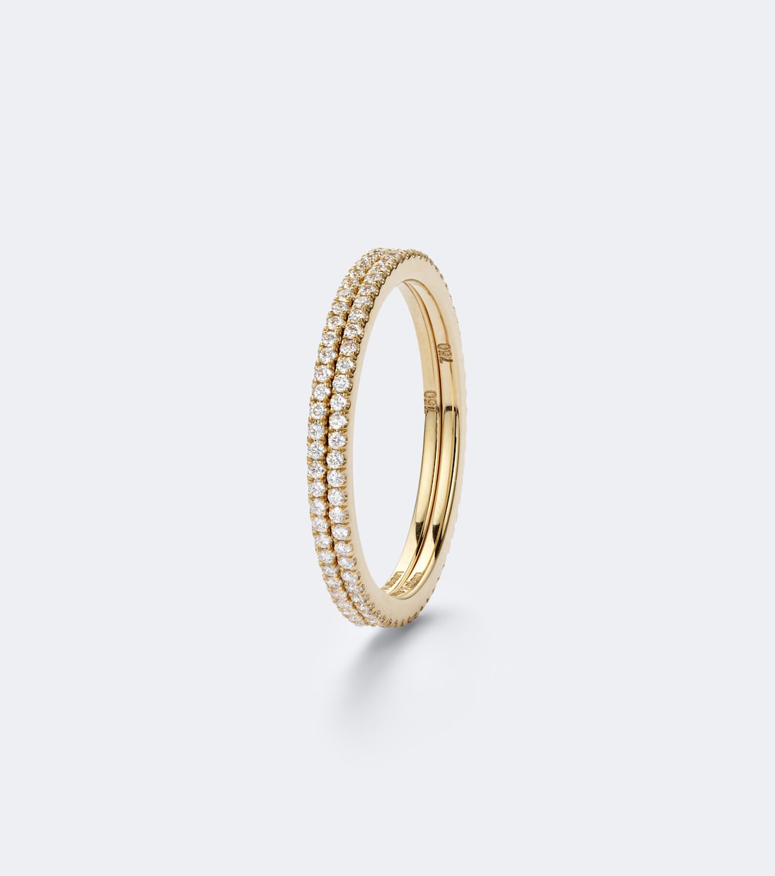 Suzanne Kalan - Mini 18kt gold tech ring jackets with diamonds