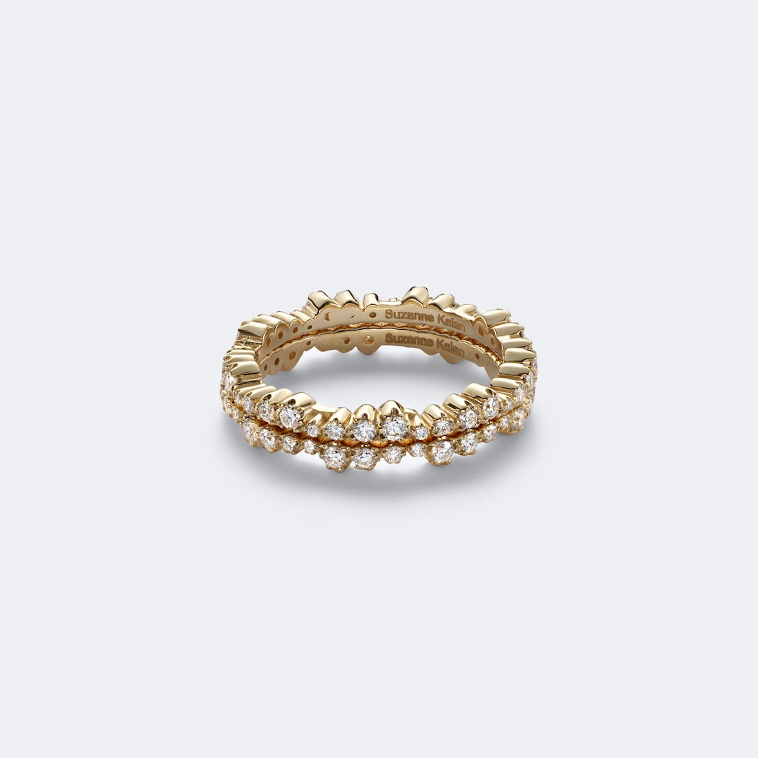Suzanne Kalan - Ivy 18kt gold tech ring jackets with diamonds