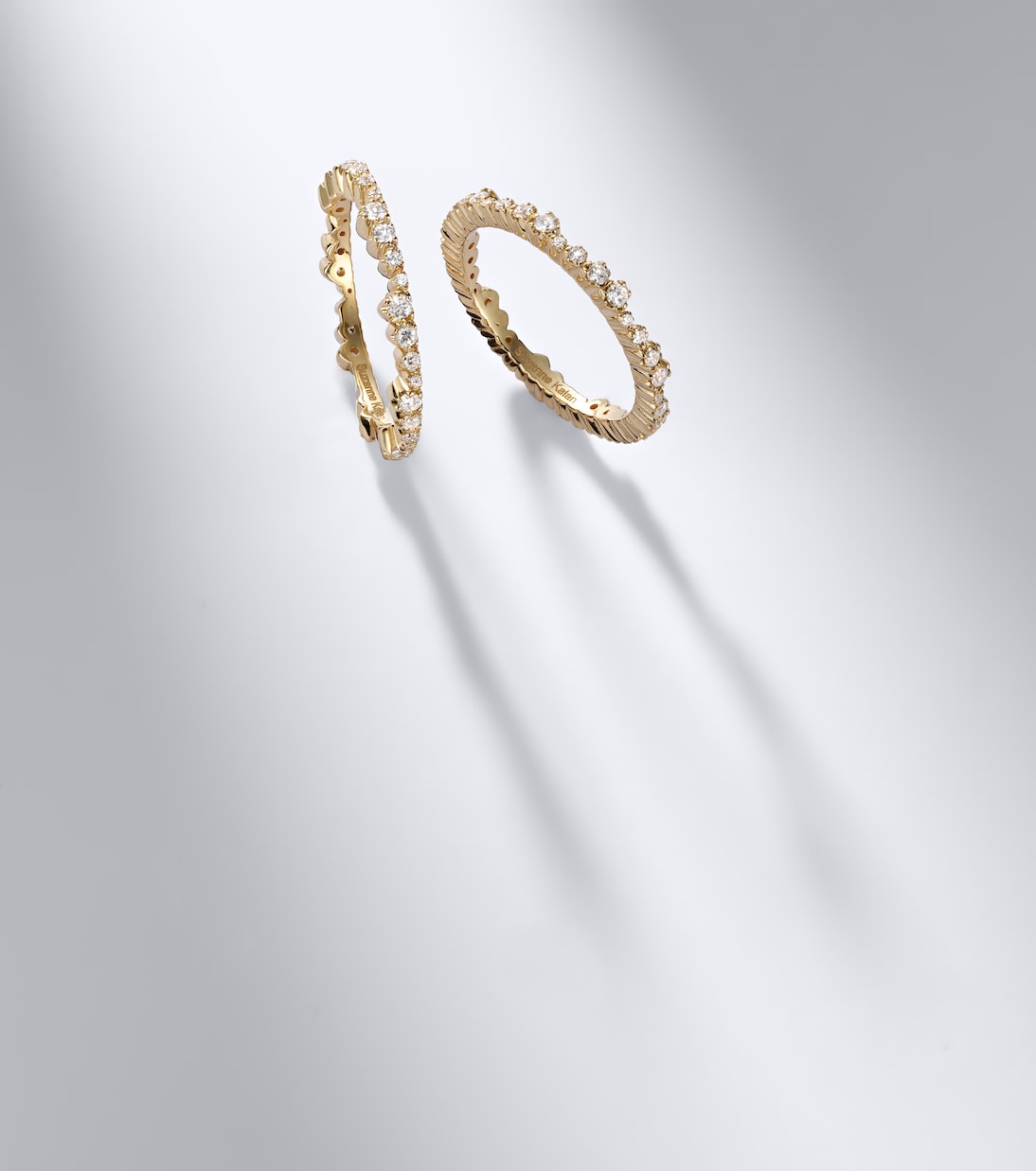 Suzanne Kalan - Ivy 18kt gold tech ring jackets with diamonds
