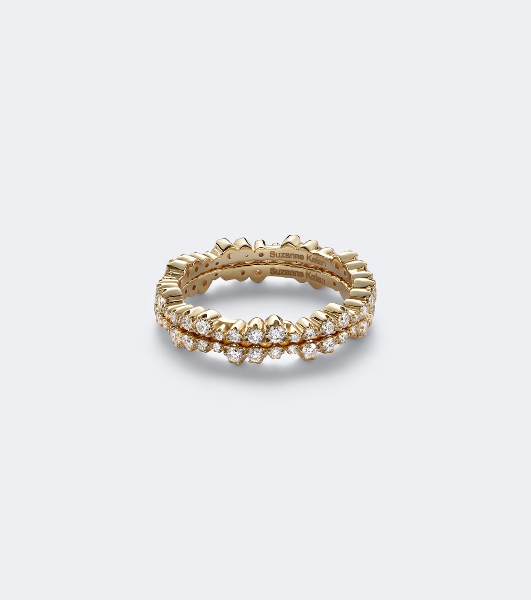 Suzanne Kalan - Ivy 18kt gold tech ring jackets with diamonds