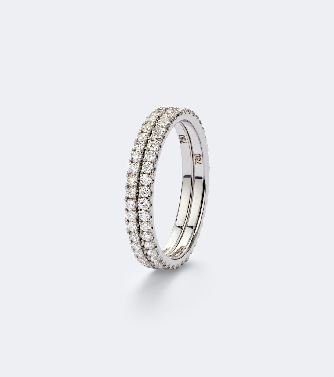 Suzanne Kalan - Midi 18kt white gold tech ring jackets with diamonds